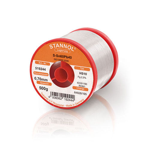 Solder Wire HS10 Sn63Pb37 0.8 mm 250gr