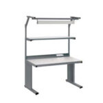 ESD Workbench including uppershelf, powerpanel and lighting
