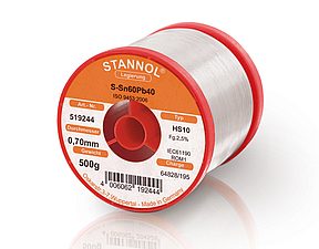 Soldering wire HS10 - Sn60,Pb39,Cu1 - 0.3 mm , 250 gr , 2.5% Flux