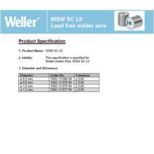 WSW SC L0 Lead free solder wire