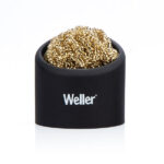 Brass sponge tip cleaner with holder
